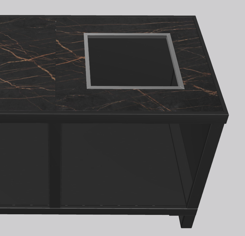 One-Q Eingangssystem Rechts Dekton