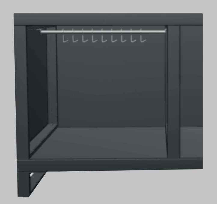 Hakensatz Innen Edelstahl Links