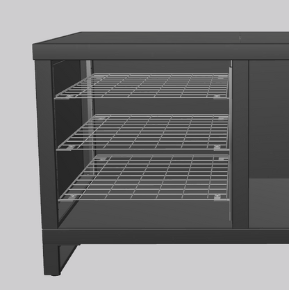Bodensystem Edelstahl links 