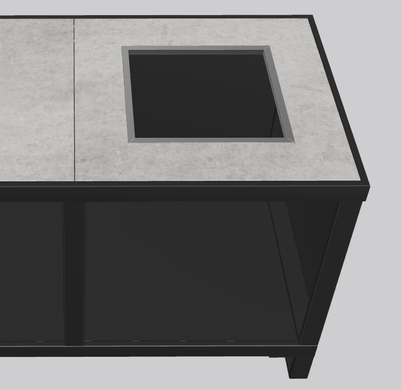 One-Q Eingangssystem Rechts Dekton