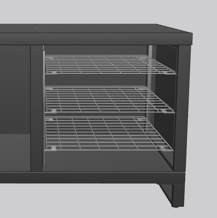 Etage systeem RVS (rechts)