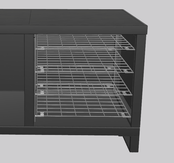 Etage systeem RVS (rechts)